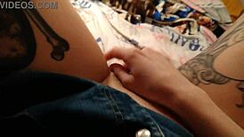 pov teen masturbates to orgasm with horny moans