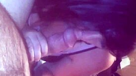 Watch her smoke while giving a blowjob, those tits bouncing in the fetish scene.