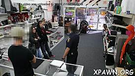 Beautiful Amateur Sucks And Blows Rough In Shop