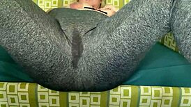BBW Squirts Soaking Leggings!