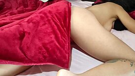 Latina sister-in-law surprised by deep penetration and creampie