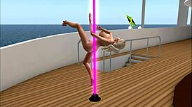 Kassie from club camel toes dances sexy with feet cameltoe and anal fun