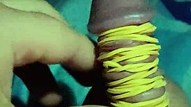 Ifoslave indulges in rubber band play.