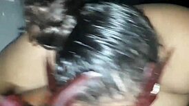 BBW Prostitute Deepthroats in Intense Group Orgy