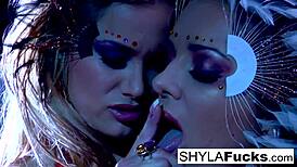 Does busty nikka obey shyla stylez in girl on girl sex?