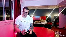 Barbie Anderson Trans Plays Video Games with Cousin and Gets Nailed