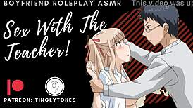 Teacher Boyfriend Roleplay Involves Spanking and Kinky Sex Outdoors with Bookworm Friend