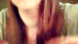 Watch this cute redhead sucking cock hard in face fucking action.