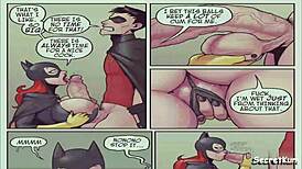Batgirl In Skimpy Outfit Gets Ass And Pussy Fucked By Robin