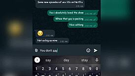 Detailed whatsapp sex chat session with an uber driver unfolds passionately.