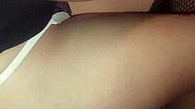 My boyfriend films us after anal in the hotel room