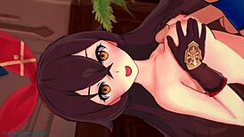 Amber teases with shorts, bent over for doggystyle action?