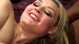 petite blonde cheerleader gangbanged hard, bound in submission for double anal gaping 😈💦