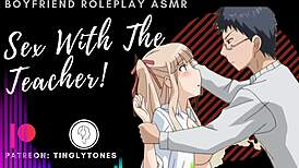 Teacher Boyfriend Roleplay Involves Spanking and Kinky Sex Outdoors with Bookworm Friend