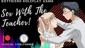 Teacher Boyfriend Roleplay Involves Spanking and Kinky Sex Outdoors with Bookworm Friend