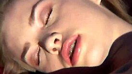 Petite teen April masturbates outdoors hard