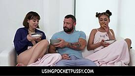 Usingpocketpussy: Stepdad is allowed to use stepdaughter and her best friend for sex
