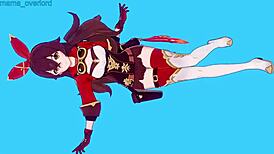 Amber teases with shorts, bent over for doggystyle action?