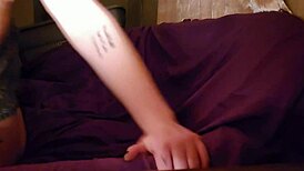 Hey, check this horny redhead fingering and stuffing her pussy with dildos, so wild!