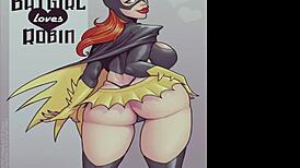 Batgirl In Skimpy Outfit Gets Ass And Pussy Fucked By Robin