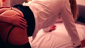 vicky dives into french sex with the secretary milf blonde