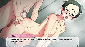 In this ero voice game, characters get bound and spanked