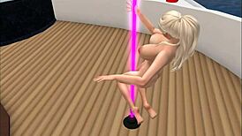 Kassie from club camel toes dances sexy with feet cameltoe and anal fun