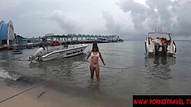 Can't get enough of this Thai hooker with fake tits in wild group action! 😍