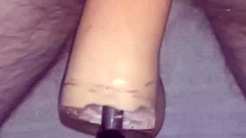 me fucking my 10 inch dildo in casual play