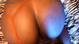 Primo Enters The Room And Puts Huge White Cock In Angolan Pink Pussy