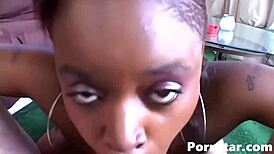 Exotic Black Girl Nyeema Knoxxx Deeply Blows And Fucks That Monster Cock