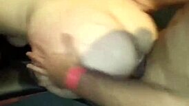 Two guys sharing the naughty brunette in swing house