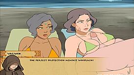 Beifong women get boob fucked in trainer book