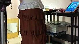 Watch This Redhead MILF's Steampunk Pussy Dance on Halloween!