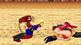 kim dong hwan and terry battle wonder woman and ms marvel