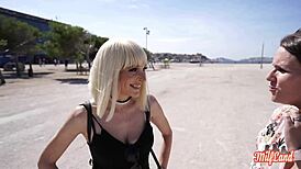 Petite french milf amelia craves her tight pussy pounded hard in lingerie chat