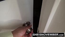 Sneaking creampie into step sis's pussy while she rides my cock.