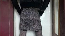 Bisexual crossdresser keeps peeing until he tastes yours