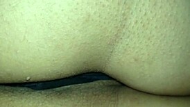 Wife's Ass Stuffed with Panties in Cumshot Display