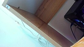 two dildos stretching my shaved pussy pov