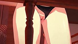 Yor Forger gives titjob and ass humping in 3d hentai