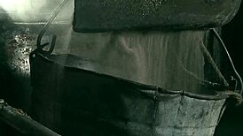 barrel girl submits to master in intense bdsm humiliation session