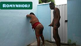 BBW takes dildo roughly in doggystyle