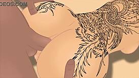 3D redhead Amanda's thick booty shines in backalley cartoon shoot. What a wild scene!