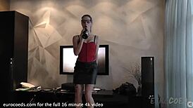 Hey there, watch Raquel strip nasty and masturbate wild with that tattooed body!