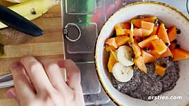 Sexy ana gets hot and soapy in the bathtub