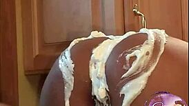 Tabatha Sweet Licks Pussy With Strawberries And Cream