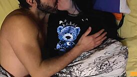 Hot kisses and nipple licks for teen 😍