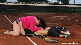 Young Femdom Gives Tennis Lesson With Face Sitting