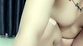 Huế Girl Uses Rabbit Toy